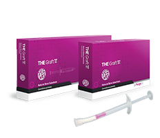 THE GraftTM é uma matriz óssea mineral natural e porosa. É produzido a partir da retirada de todos os componentes orgânicos do osso porcino.