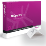 A membrana de PTFE não reabsorvível OpenTex® – TR é uma folha de politetrafluoretileno puro (PTFE) com malha de titânio, com características biológicas inertes e biocompatível com os tecidos.